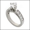 ROUND 0.75 CZ ENGAGEMENT RING IN 14K WHITE GOLD 