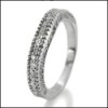 Cubic zirconia pave band