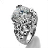 PLATINUM SOLITAIRE RING WITH 3 CT. CZ