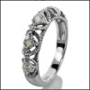 Pave AAA high quality round cz Platinum band