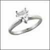 SOLID PLATINUM 1.5 CT. HEART CZ SOLITAIRE RING