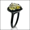 Black Rhodium solid Gold ring 