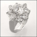 Oval/ Round /Pear shaped Highest Quality  CZ Ring