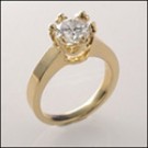 FANCY SOLITAIRE 1.25 CARAT HIGH QUALITY CZ/ YELLOW GOLD