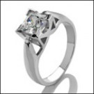 CUBIC ZIRCONIA AAA QUALITY SOLITAIRE RING