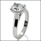  OVAL CUBIC ZIRCONIA SOLITAIRE