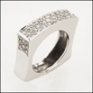 CHIC STYLE CZ PAVE EURO SHANK BAND