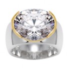 Large oval cz ring