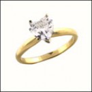 0.50 HEART CZ SOLITAIRE RING