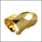 MODERN AND CHIC HAND MADE  YELLOW GOLD RING