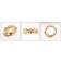 Pave set Flower Eternity Band in yellow gold