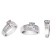 CZ 0.75 CARAT CHANNEL WHITE GOLD RING