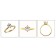 1ct. Oval Cubic Zirconia CZ Ring in yellow gold