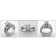 Cubic Zirconia Engagement Matching Ring Set