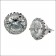 Cubic Zirconia Earrings in Platinum