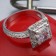 High quality cz princess ring 