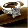 Princess cz engagement ring 