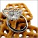 1.5 Carat Center Asscher Cut Cubic Zirconia  Platinum Engagement Ring