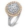 Cubic zirconia Platinum Tiffany ring