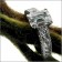 Antique style ring with AAA high quality Emerald cut cubic zirconia stone