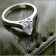 Pear shaped cz ring