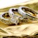 Princess cut cubic zirconia bridal ring set