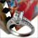 Emerald Cut Cubic Zirconia 1.0 Carat Engagement Ring in Platinum