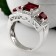 Ruby Color CZ Ring