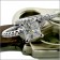 Cubic zirconia princess cut engagment ring set in Platinum