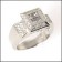 Cubic Zirconia Anniversary Ring in 14k White Gold