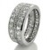 12 CARAT TOTAL HIGH QUALITY CZ PRINCESS CHANNEL ETERNITY BAND FOR MEN
