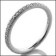 2mm eternity cz band in 14k white gold