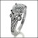1.25 carat Cubic Zirconia Engagement ring 