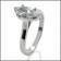 Marquise cubic zirconia solitaire ring