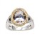 Oval cz ring 