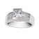 CZ 0.75 CARAT CHANNEL WHITE GOLD RING