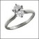  Classy 0.25  Carat Oval Cubic Zirconia Solitaire Tiffany style Ring set in Platinum Shank