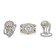 CZ Platinum Tiffany soleste rings